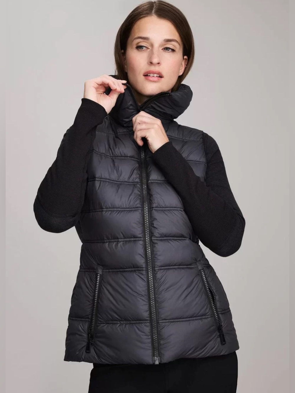 Alp N Rock Charcoal Arosa Puffer Vest • Size XS